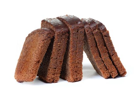 Sliced loaf of bread isolated on white background