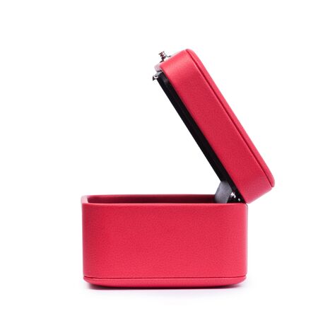 Red  gift chest box isolated on white background