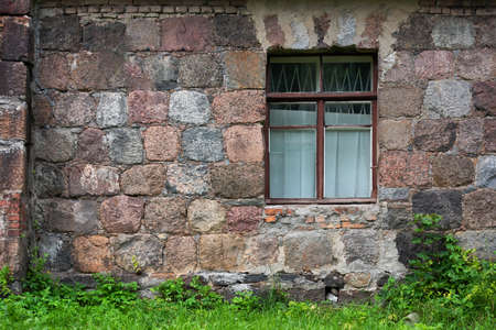 Window in old stone wall