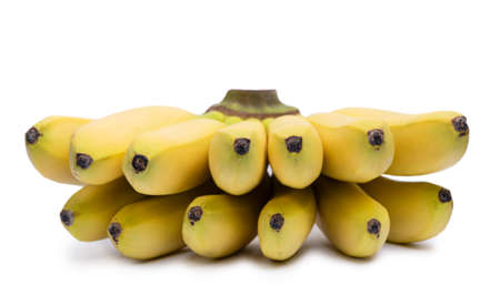 Bunch of bananas isolated over white backgroundの写真素材