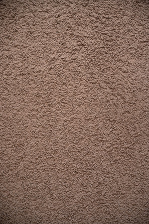 Texture of brown shag carpet. Pattern and background