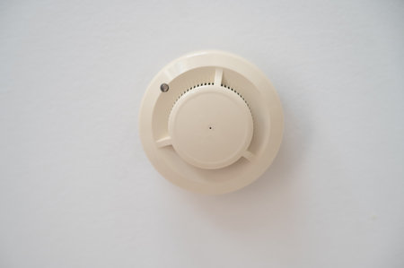 Ð¡eiling fire alarm detector, smoke detectorの写真素材