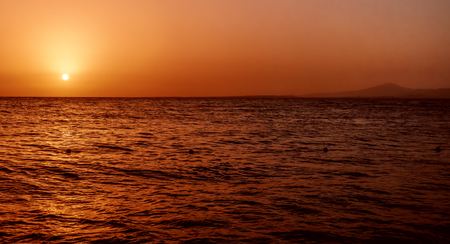 sunrise at seaの写真素材