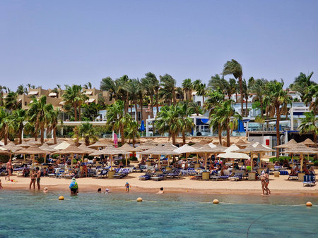 the picturesque beachの写真素材