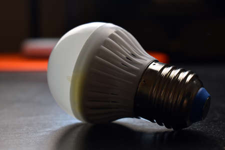 light bulb on a black background