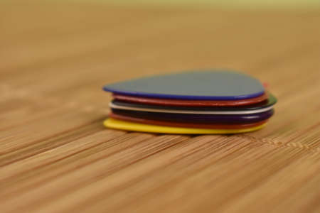 set of multicolored mediators for the guitarの写真素材