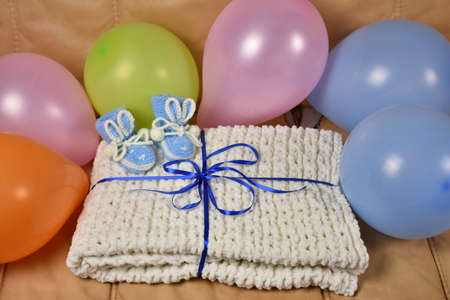 children's hand-made knitted shoes