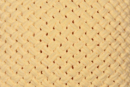 knitted plaid with handmade pattern