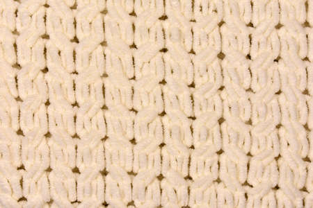 knitted plaid with handmade pattern