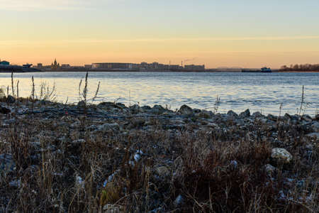 Nizhny Novgorod. Sunset on the volga