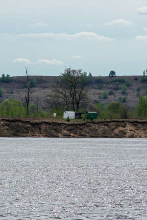 high banks of the Oka River