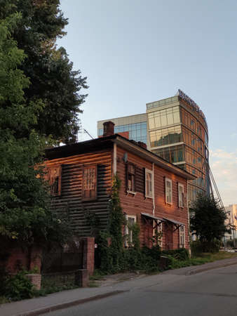 historical beautiful architecture of the city of Nizhny Novgorodの写真素材