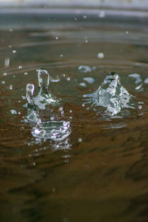 abstract background. reflection of light in waterの写真素材
