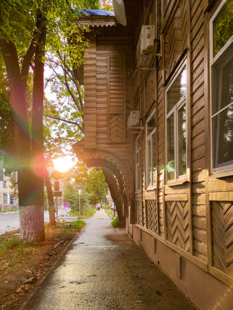 cozy quiet courtyardの写真素材