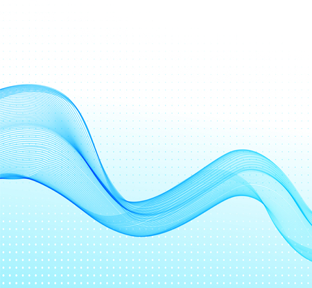illustration Abstract colorful background with blue waveのイラスト素材