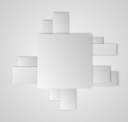 illustration Abstract white background. Paper design のイラスト素材