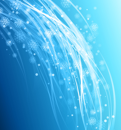 Christmas blue background with snowflakes. のイラスト素材