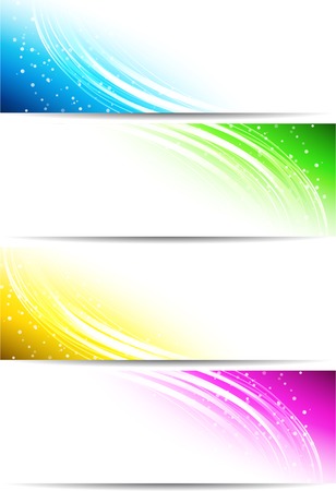 illustration Abstract colorful background. Set color bannerのイラスト素材