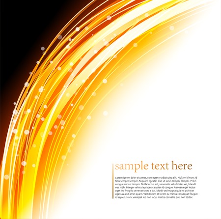 illustration Abstract colorful background. Orange linesのイラスト素材