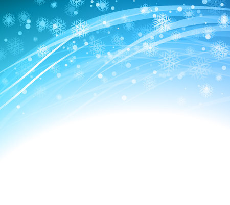 Christmas blue background with snowflakes. のイラスト素材