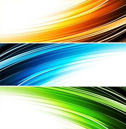 illustration Abstract colorful background. Set color bannerのイラスト素材