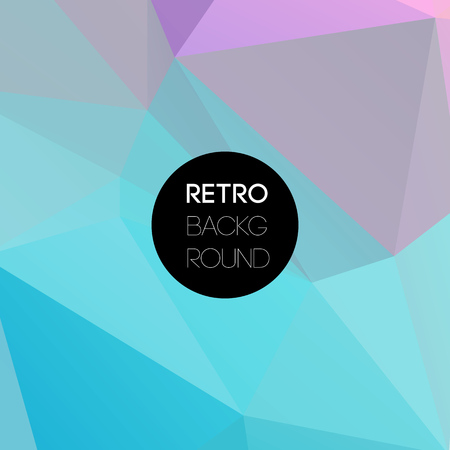 Geometric triangular light background with place for your text. Vector Retro triangle background. Color Low polyのイラスト素材