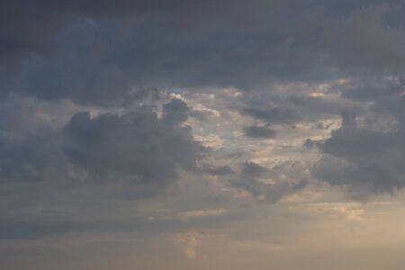 Beautiful clouds during sunsetの写真素材
