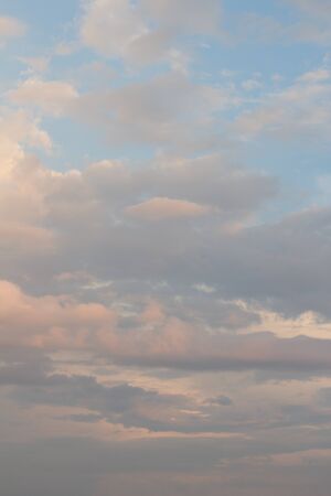 Beautiful clouds during sunsetの写真素材