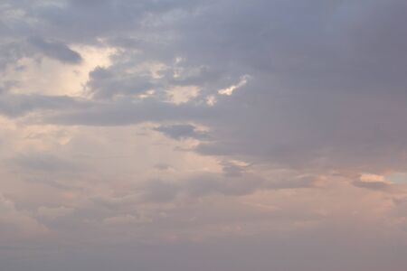 Beautiful clouds during sunsetの写真素材
