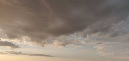 Beautiful clouds during sunsetの写真素材