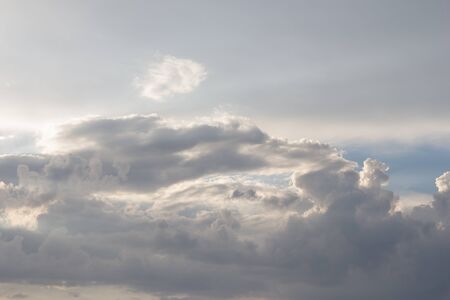 Beautiful clouds during sunsetの写真素材