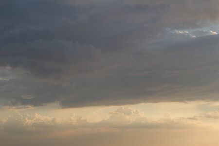 Beautiful clouds during sunsetの写真素材