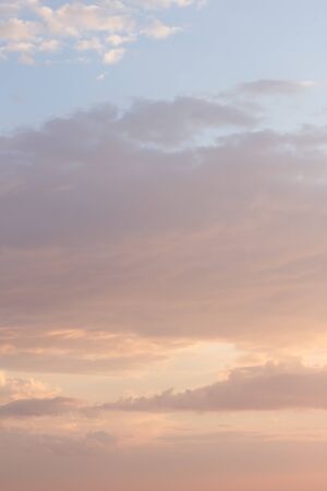 Beautiful clouds during sunsetの写真素材
