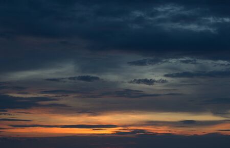 Beautiful clouds during sunsetの写真素材