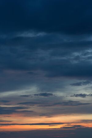 Beautiful clouds during sunsetの写真素材