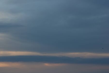 Beautiful clouds during sunsetの写真素材