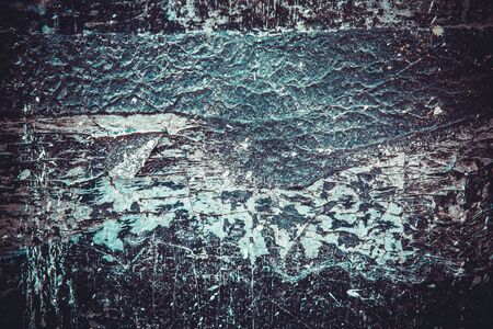 Scary black texture with white spots, scratches, and cracks.の写真素材