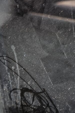 Different White spots on black glass for texture and design