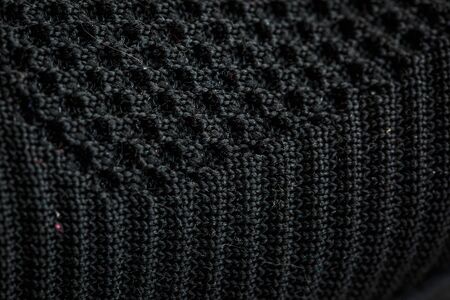 Thick black fabric for clothes and decorの写真素材