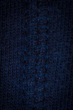 Thick dark blue fabric for clothes and decorの写真素材