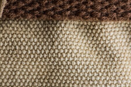Khaki fabric for different fashion clothesの写真素材