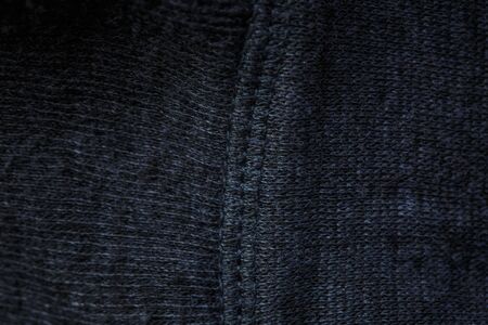 Thick black fabric for clothes and decor