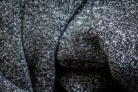Thick black and white fabric for clothing and decor