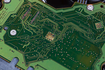 Computer hard drive for storing large amounts of informationの写真素材