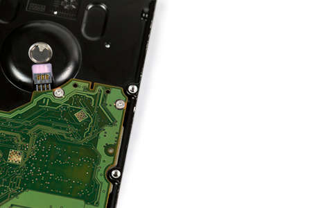 Computer hard drive for storing large amounts of informationの写真素材