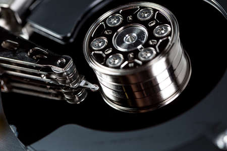 Computer hard drive for storing large amounts of information