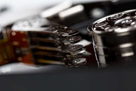 Computer hard drive for storing large amounts of informationの写真素材
