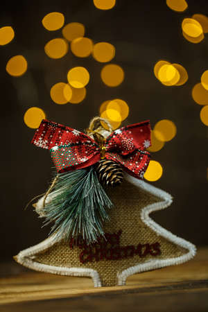 Beautiful Christmas toys on the Christmas tree, Christmas decorationsの写真素材