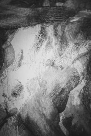 Black and white paint texture, vintageの写真素材