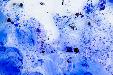 Blue paint texture, vintage, artistの写真素材